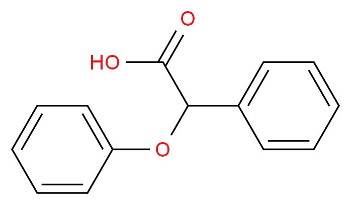2-phenoxy-2-phenylacetic acid_分子结构_CAS_6328-74-1