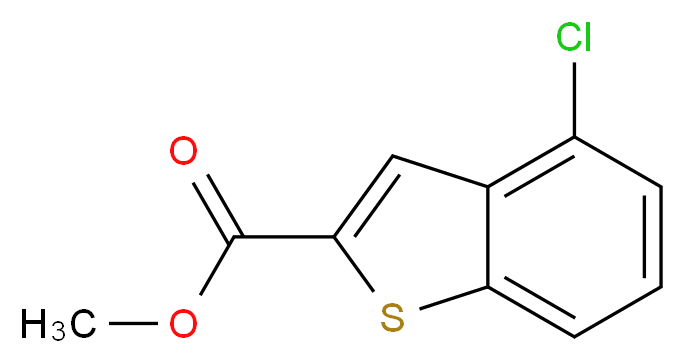 methyl 4-chloro-1-benzothiophene-2-carboxylate_分子结构_CAS_35212-95-4