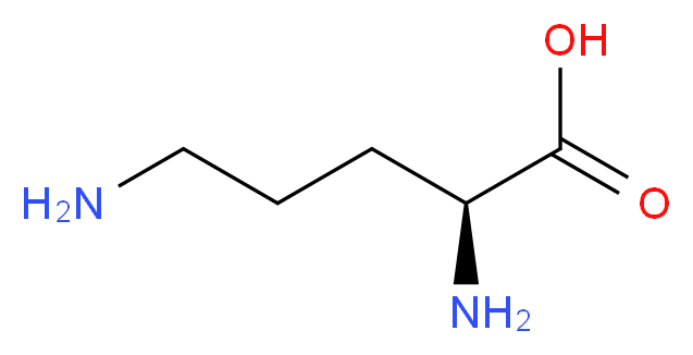 (2S)-2,5-diaminopentanoic acid_分子结构_CAS_39665-12-8