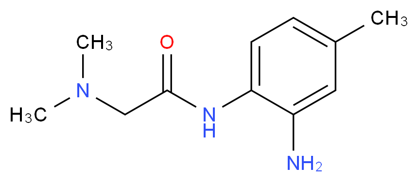 N-(2-amino-4-methylphenyl)-2-(dimethylamino)acetamide_分子结构_CAS_946783-06-8