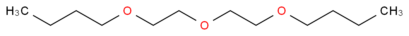 1-[2-(2-butoxyethoxy)ethoxy]butane_分子结构_CAS_112-73-2