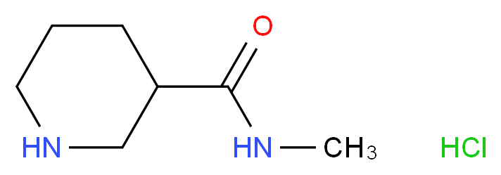 N-methylpiperidine-3-carboxamide hydrochloride_分子结构_CAS_475060-42-5