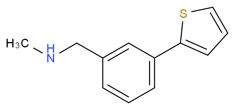N-methyl-N-(3-thien-2-ylbenzyl)amine_分子结构_CAS_859833-20-8)