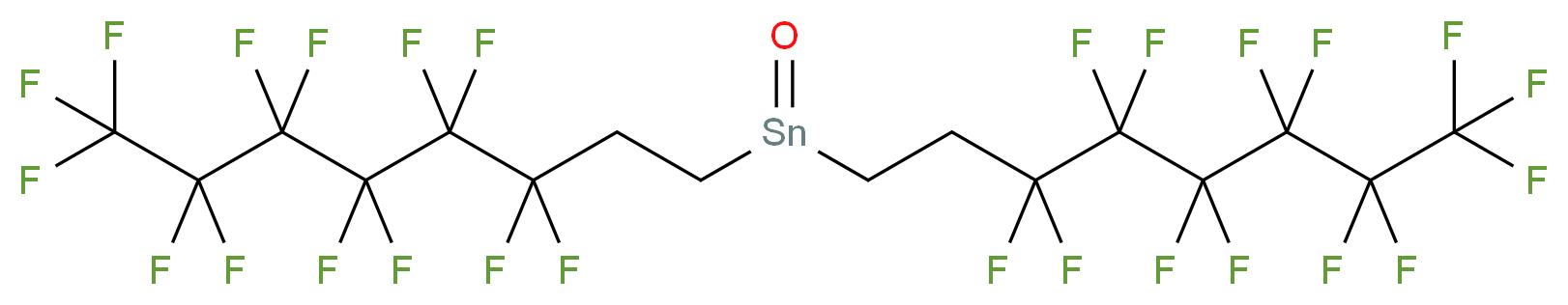 双(3,3,4,4,5,5,6,6,7,7,8,8,8-十三氟辛基)氧化锡_分子结构_CAS_324063-66-3)