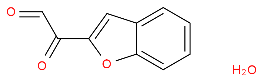 Benzofuran-2-ylglyoxal hydrate 95%_分子结构_CAS_131922-15-1)