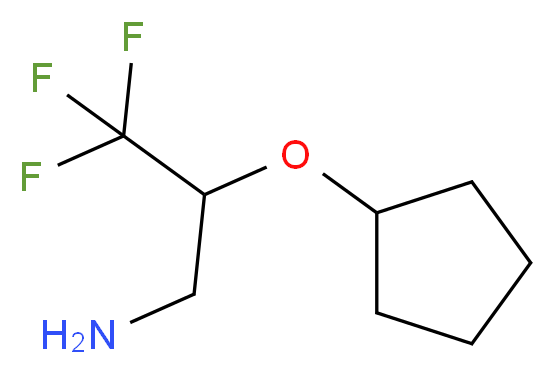 [(3-amino-1,1,1-trifluoropropan-2-yl)oxy]cyclopentane_分子结构_CAS_)