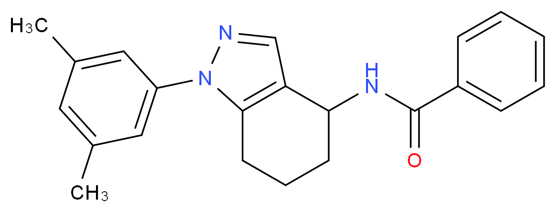 N-[1-(3,5-dimethylphenyl)-4,5,6,7-tetrahydro-1H-indazol-4-yl]benzamide_分子结构_CAS_)