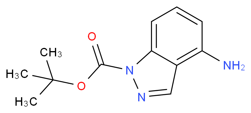 4-Amino-1H-indazole-1-carboxylic acid tert-butyl ester_分子结构_CAS_801315-74-2)