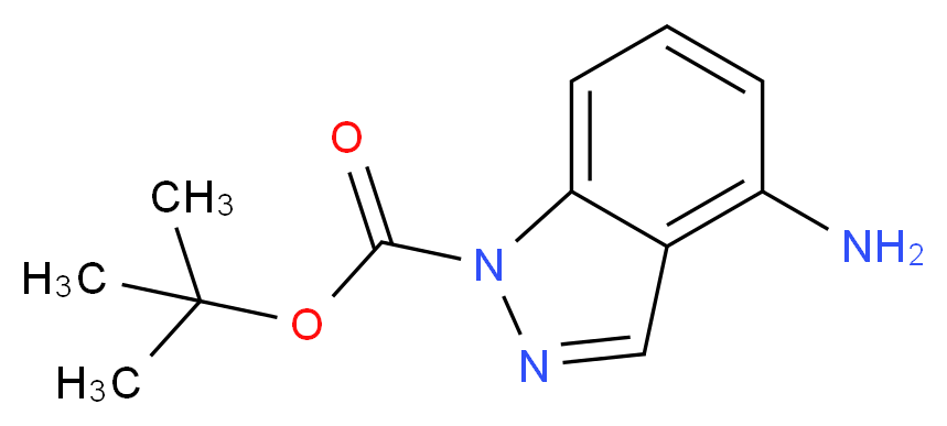 4-Amino-1H-indazole, N1-BOC protected_分子结构_CAS_801315-74-2)