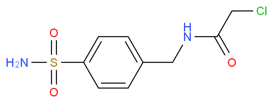 N-[4-(aminosulfonyl)benzyl]-2-chloroacetamide_分子结构_CAS_101167-02-6)