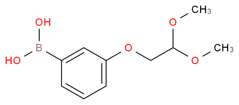 [3-(2,2-dimethoxyethoxy)phenyl]boronic acid_分子结构_CAS_1256355-35-7