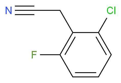 2-氯-6-氟苯乙腈_分子结构_CAS_75279-55-9)