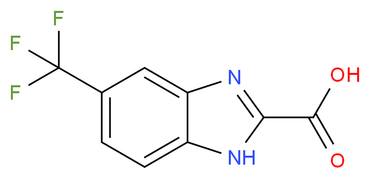 5-(Trifluoromethyl)-1H-benzimidazole-2-carboxylic acid_分子结构_CAS_2107-39-3)