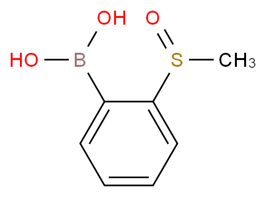 2-(METHYLSULFINYL)PHENYLBORONIC ACID_分子结构_CAS_850567-97-4)