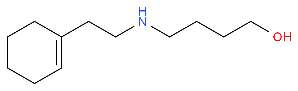 4-{[2-(cyclohex-1-en-1-yl)ethyl]amino}butan-1-ol_分子结构_CAS_436099-69-3