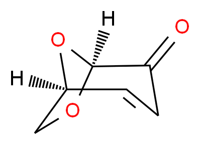 (1S,5S)-6,8-dioxabicyclo[3.2.1]oct-2-en-4-one_分子结构_CAS_37112-31-5