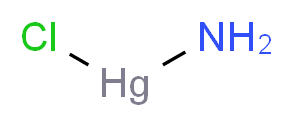 氯化氨基汞_分子结构_CAS_10124-48-8)