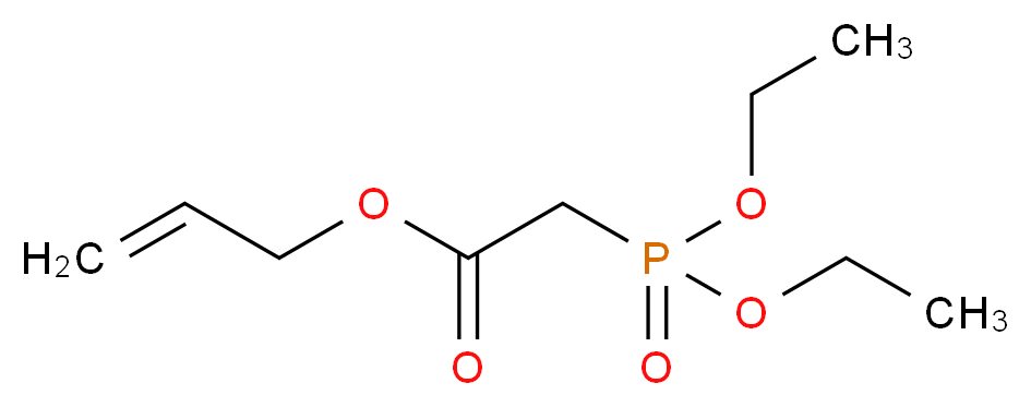 prop-2-en-1-yl 2-(diethoxyphosphoryl)acetate_分子结构_CAS_113187-28-3