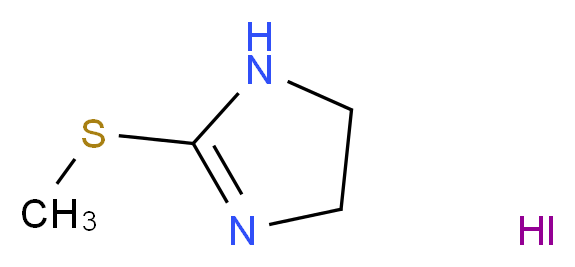2-(methylsulfanyl)-4,5-dihydro-1H-imidazole hydroiodide_分子结构_CAS_5464-11-9