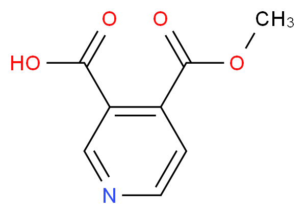 4-(Methoxycarbonyl)nicotinic acid_分子结构_CAS_24202-74-2)