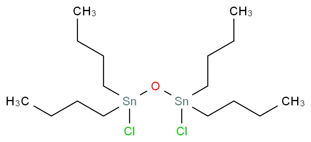 dibutyl(chloro){[dibutyl(chloro)stannyl]oxy}stannane_分子结构_CAS_10428-19-0