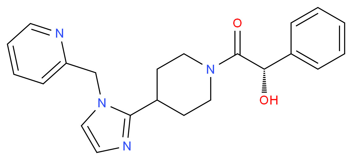 (1S)-2-oxo-1-phenyl-2-{4-[1-(pyridin-2-ylmethyl)-1H-imidazol-2-yl]piperidin-1-yl}ethanol_分子结构_CAS_)