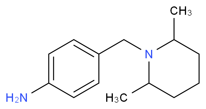 4-(2,6-Dimethyl-piperidin-1-ylmethyl)-phenylamine_分子结构_CAS_328289-91-4)