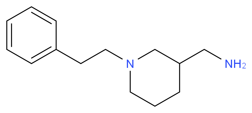 1-[1-(2-phenylethyl)piperidin-3-yl]methanamine_分子结构_CAS_725212-69-1)