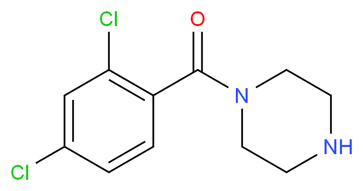 1-(2,4-dichlorobenzoyl)piperazine_分子结构_CAS_563538-34-1)