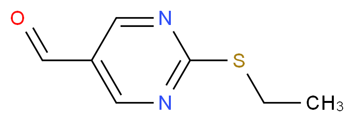 2-(Ethylthio)pyrimidine-5-carbaldehyde_分子结构_CAS_876890-28-7)