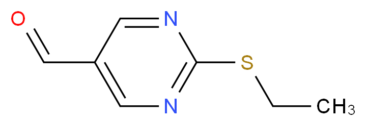 2-(ethylthio)pyrimidine-5-carbaldehyde_分子结构_CAS_876890-28-7)