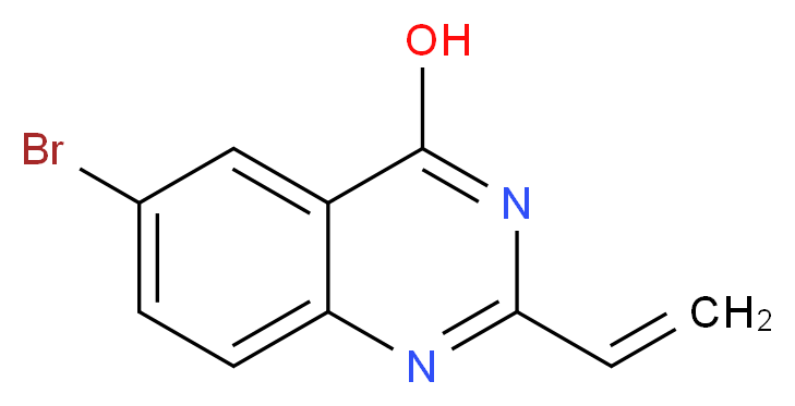 6-Bromo-2-vinyl-4-quinazolinol_分子结构_CAS_883500-96-7)