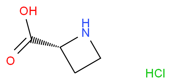 (R)-Azetidine-2-carboxylic acid hydrochloride_分子结构_CAS_647854-72-6)
