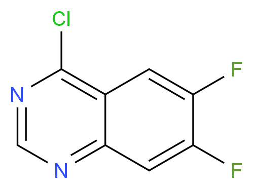 4-Chloro-6,7-difluoroquinazoline_分子结构_CAS_)