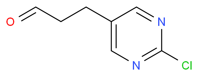 3-(2-chloropyrimidin-5-yl)propanal_分子结构_CAS_1196153-57-7)