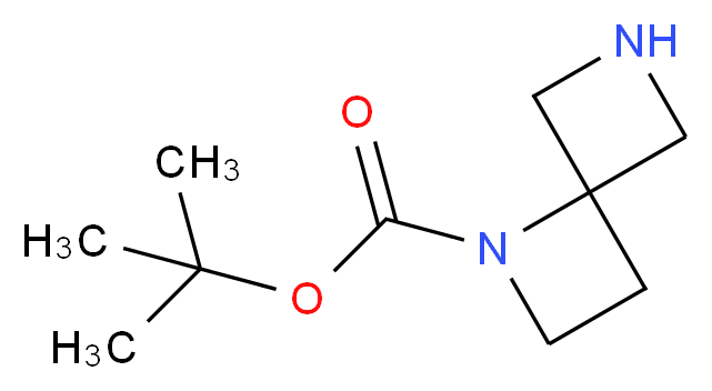 tert-butyl 1,6-diazaspiro[3.3]heptane-1-carboxylate_分子结构_CAS_)