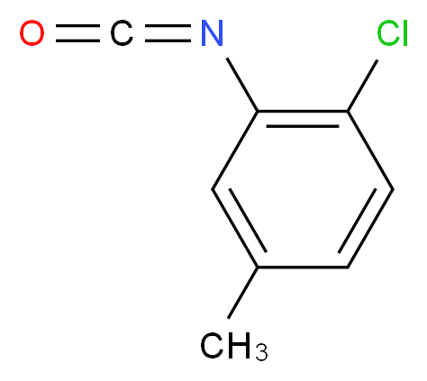 2-Chloro-5-methylphenyl isocyanate_分子结构_CAS_40398-03-6)