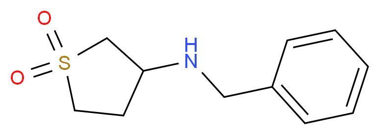 N-benzyl-N-(1,1-dioxidotetrahydrothien-3-yl)amine_分子结构_CAS_)