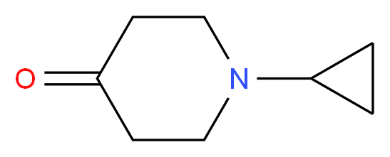 1-Cyclopropyltetrahydro-4(1H)-pyridinone_分子结构_CAS_62813-01-8)