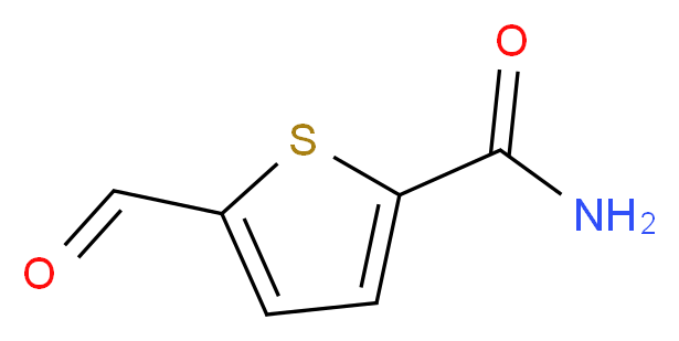5-formylthiophene-2-carboxamide_分子结构_CAS_59786-37-7)