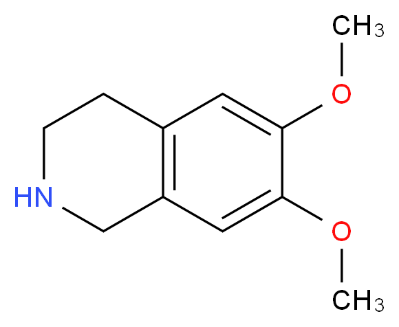 6,7-dimethoxy-1,2,3,4-tetrahydroisoquinoline hydrochloride_分子结构_CAS_2328-12-3)