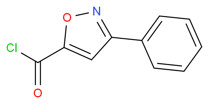 3-phenyl-1,2-oxazole-5-carbonyl chloride_分子结构_CAS_124953-60-2