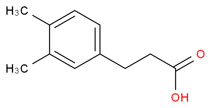 3-(3,4-dimethylphenyl)propanoic acid_分子结构_CAS_25173-76-6