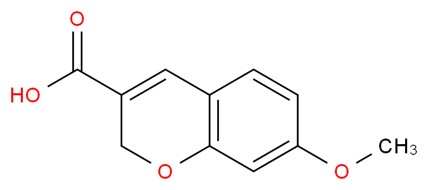 7-methoxy-2H-chromene-3-carboxylic acid_分子结构_CAS_57543-60-9