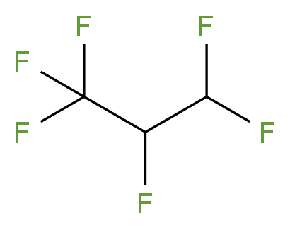 1,1,1,2,3,3-hexafluoropropane_分子结构_CAS_431-63-0