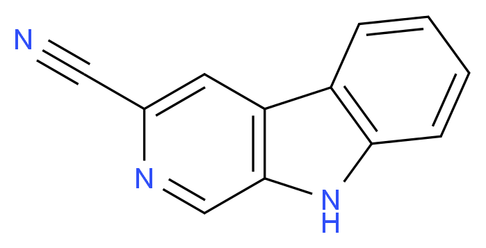 9H-Pyrido[3,4-b]indole-3-carbonitrile_分子结构_CAS_83911-48-2)