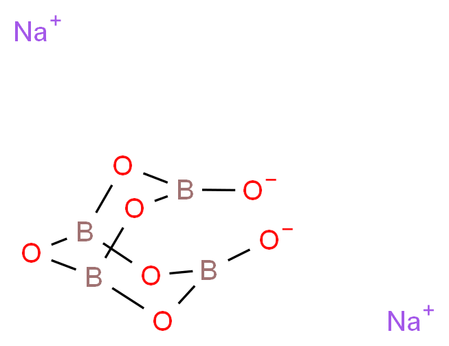 1330-43-4 分子结构