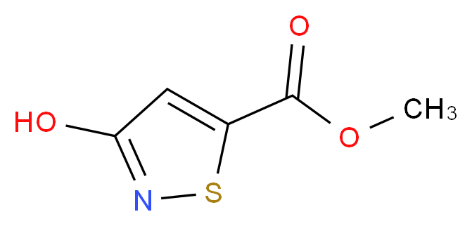 methyl 3-hydroxy-1,2-thiazole-5-carboxylate_分子结构_CAS_100241-89-2