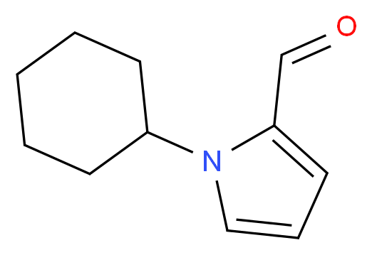 1-Cyclohexyl-1H-pyrrole-2-carbaldehyde_分子结构_CAS_878422-21-0)