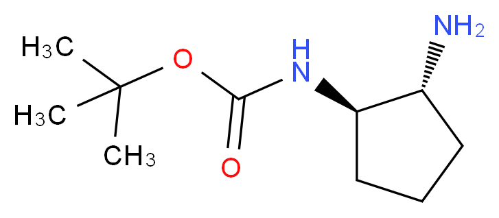 trans-tert-butyl 2-aminocyclopentylcarbamate_分子结构_CAS_)